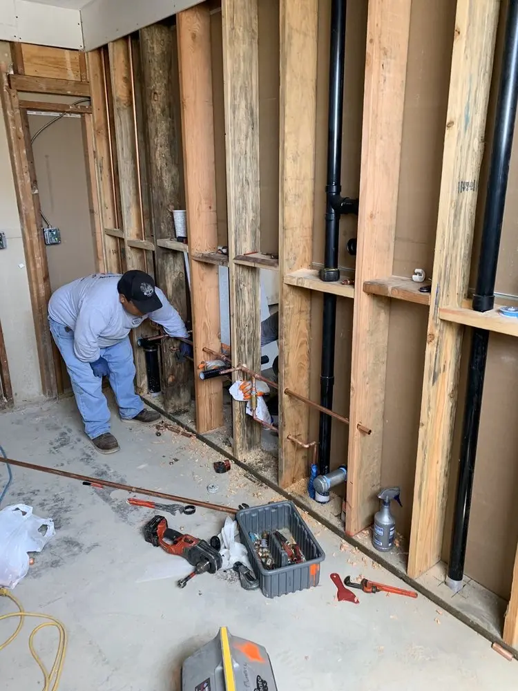 Commercial rough-in plumbing for Gas Line Repair in Satsuma